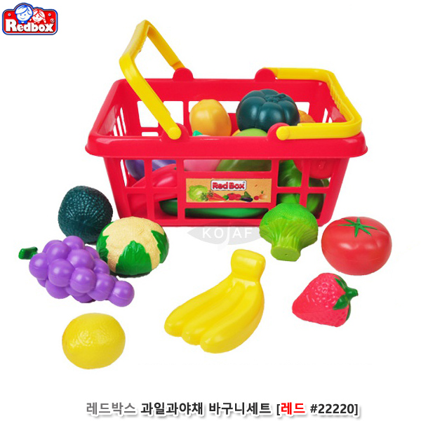 레드박스 과일과야채 바구니세트 (레드 no.22220)
