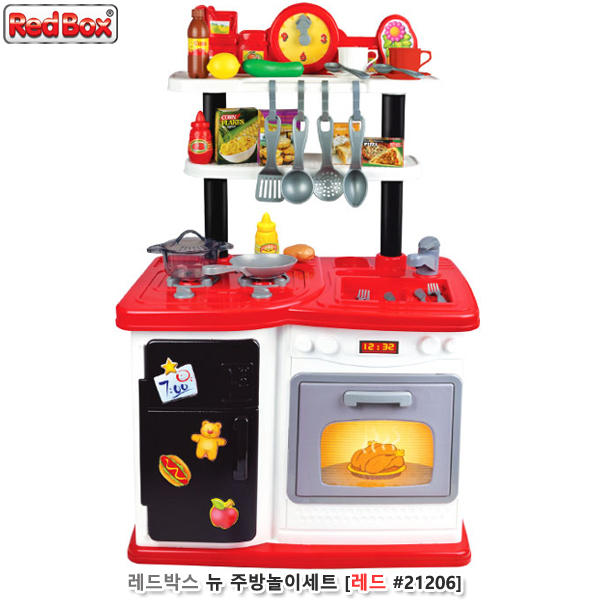 레드박스 뉴 주방놀이세트 (레드 no.21206)