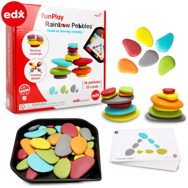 EDX 무지개조약돌 트레이세트36P (#13272)